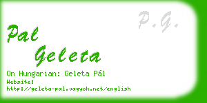 pal geleta business card